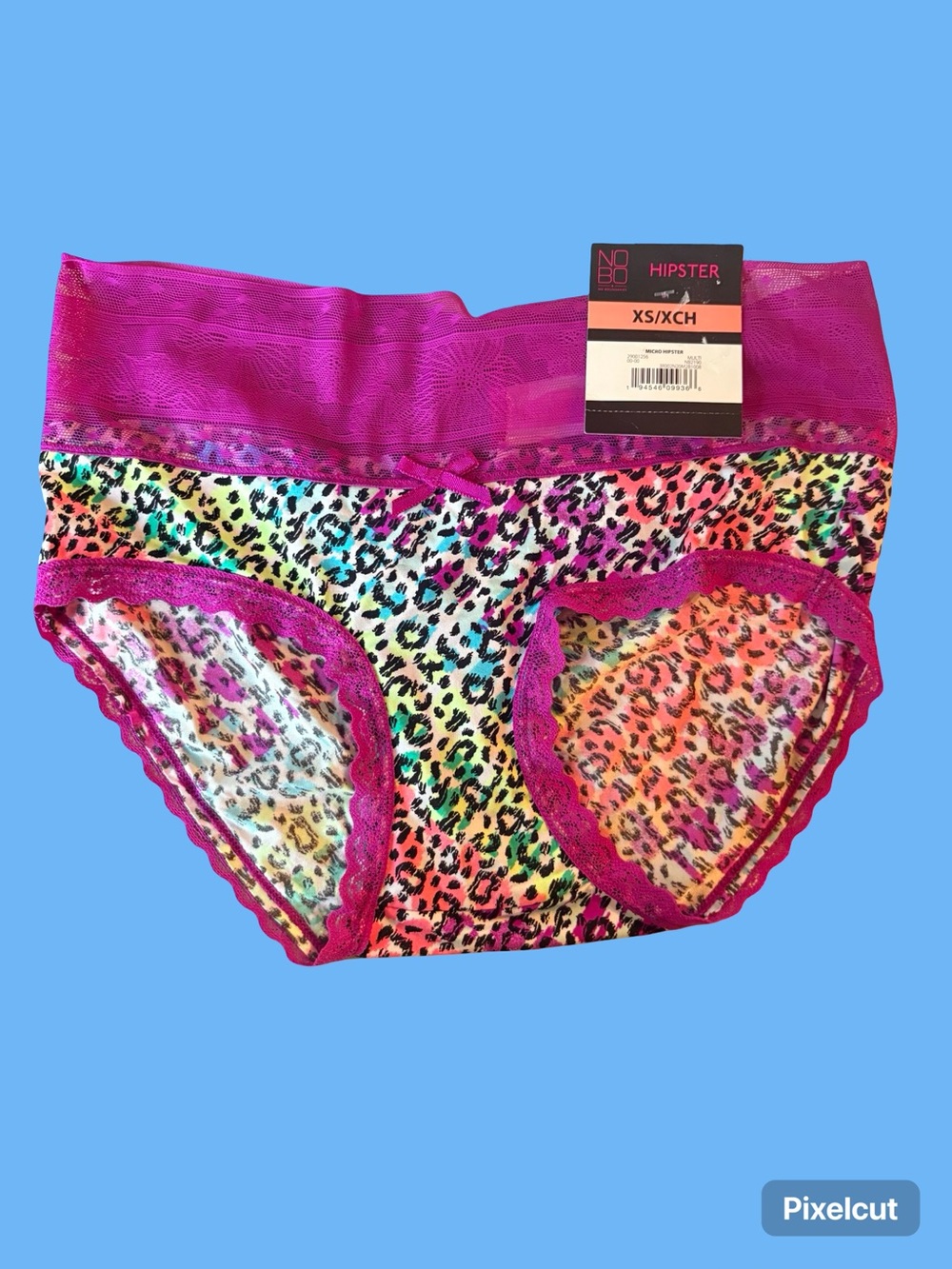 Hipster panties  - Pink Rainbow Leopard Print